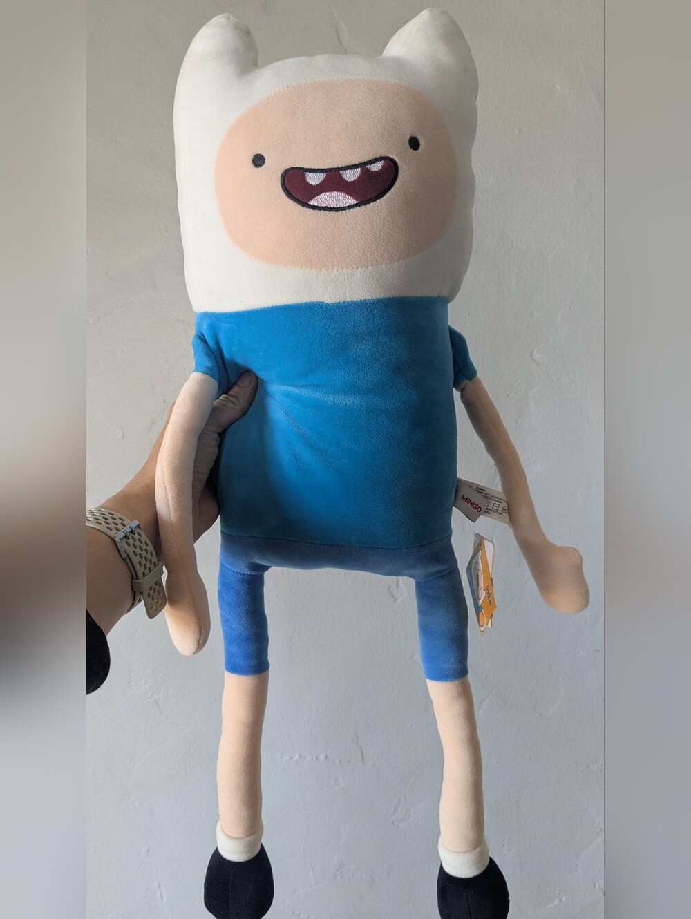 Miniso x Adventure Time Finn the Human Plush Toy NWT Brand New